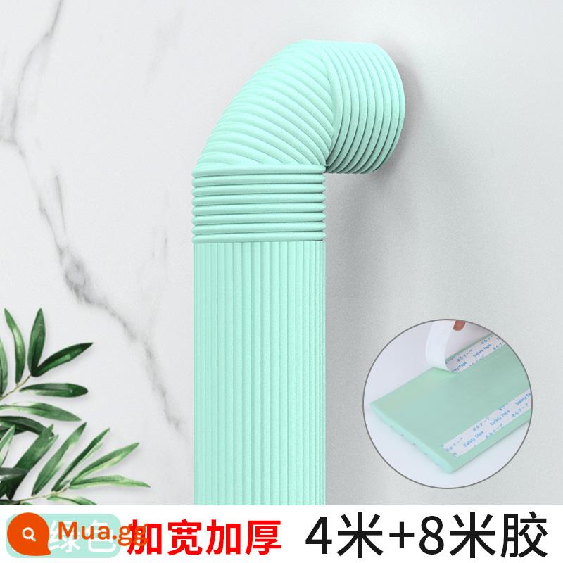 Mô phỏng Túi trồng cây xanh dưới đường ống nước Sponge chống lại trang trí trên nhà - Xanh nhạt-4 mét + keo 8 mét