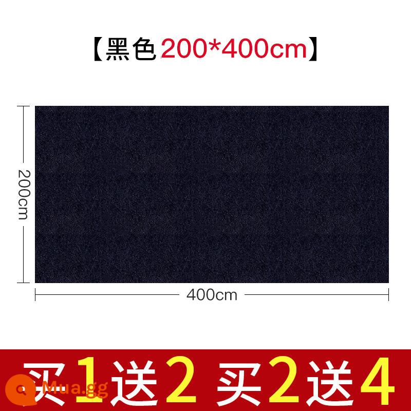 Nỉ nỉ dày thư pháp và cọ vẽ thực hành thư pháp len nỉ đặc biệt viết cọ viết pad nỉ sách vải tranh vải nỉ thư pháp đồ dùng trải bàn học tứ quý tranh trung quốc nỉ pad tranh vải nỉ - Màu đen dày 5mm [200 * 400cm]