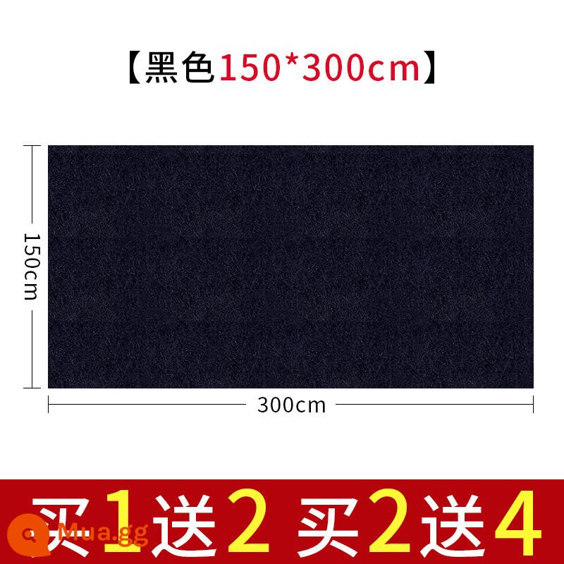 Nỉ nỉ dày thư pháp và cọ vẽ thực hành thư pháp len nỉ đặc biệt viết cọ viết pad nỉ sách vải tranh vải nỉ thư pháp đồ dùng trải bàn học tứ quý tranh trung quốc nỉ pad tranh vải nỉ - Màu đen dày 5mm [150 * 300cm]