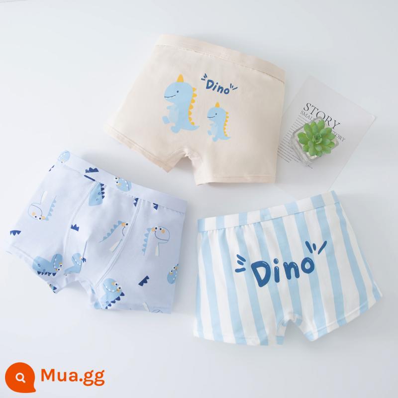 Quần lót trẻ em Babudou cotton bốn góc quần lót bé trai trung và lớn trẻ em quần đùi cotton bé trai trẻ trung - Mã tiêu chuẩn Lutongmeng 7924