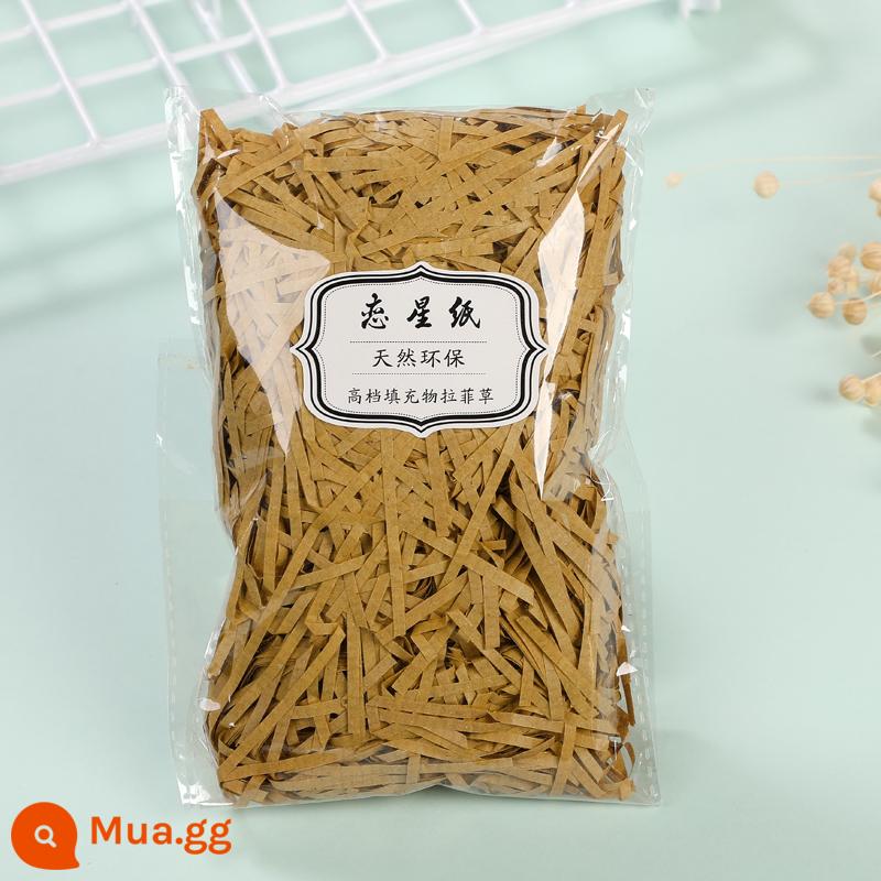 Trang Trí Hộp Quà Raffia Làm Đầy Giấy Vụn Mảnh Lụa Sáng Tạo Bộ Đồ Giường Cỏ Vật Liệu Trang Trí Bao Bì - Giấy lụa Camel cao cấp