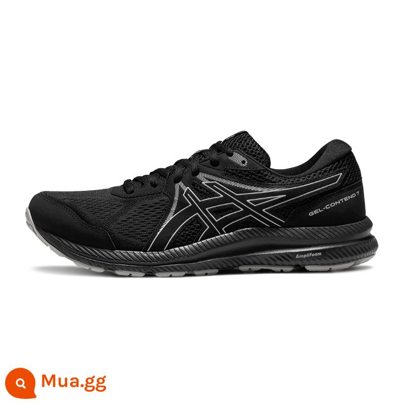 Giày chạy bộ nam nữ đệm thoáng khí chính hãng ASICS GEL-CONTEND 7 Giày thể thao đôi - đen [nam]