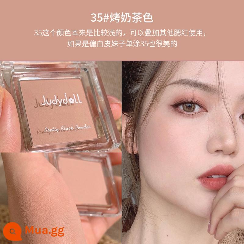 Bảng má hồng đơn sắc màu cam 06 phấn má hồng màu tím juduo highlight 35 mặt trời đỏ lông tơ màu co rút 43 sửa chữa nữ 2022 - Trà sữa rang cafe/Nude 35#