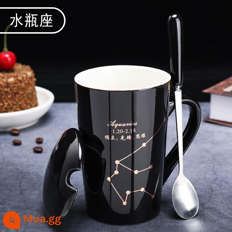 Mười Hai Chòm Sao Cốc Cá Tính Sáng Tạo Xu Hướng Nam Nữ Hộ Gia Đình Cốc Sứ Uống Trà Cặp Đôi Cà Phê - Bảo Bình