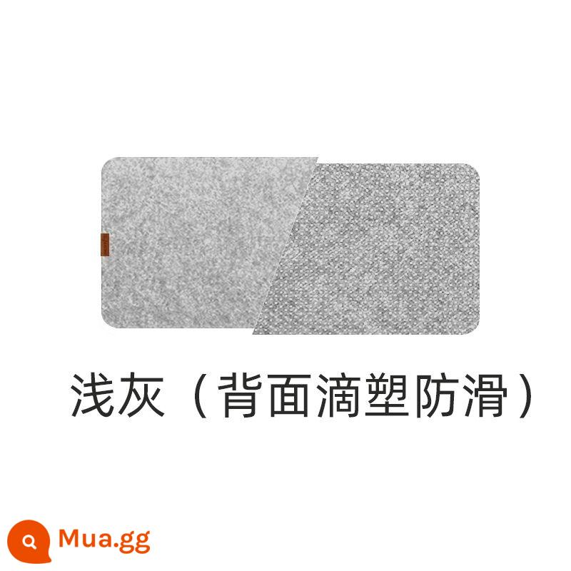 Alightstone cảm thấy miếng lót chuột máy tính để bàn bàn phím tùy chỉnh quá khổ miếng lót chuột chơi game màu đen - xám nhạt