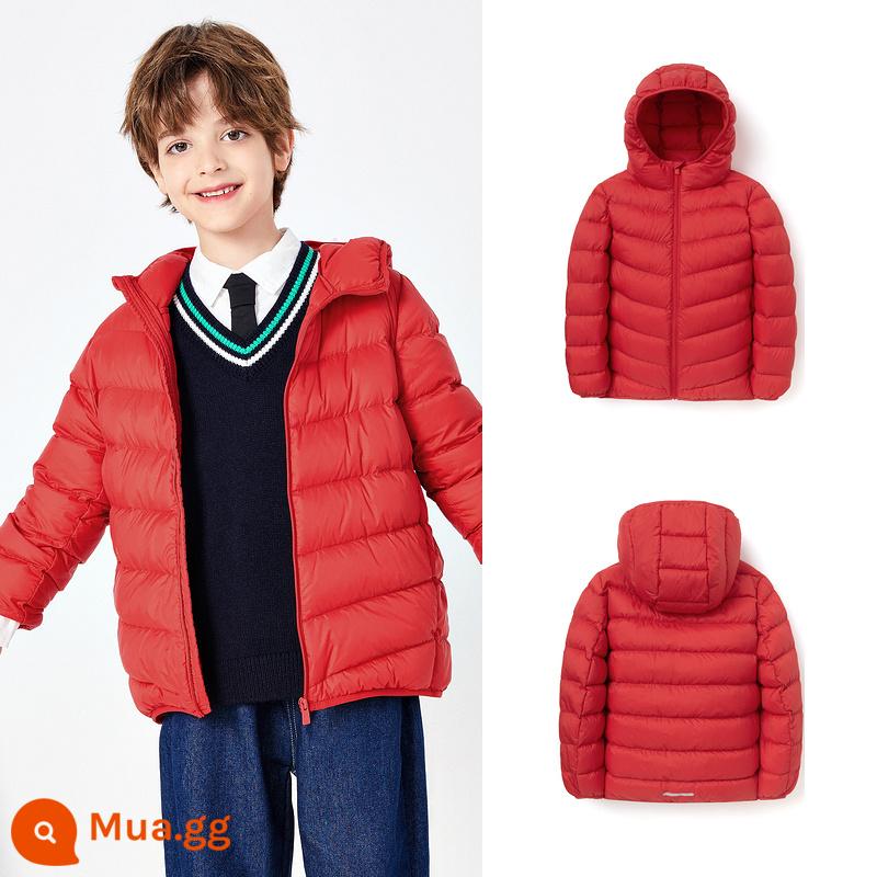 Áo khoác nhỏ của Balabala Children Down New Anumn and Winter Boys and Girl Jackets - Đỏ Trung Quốc 60611