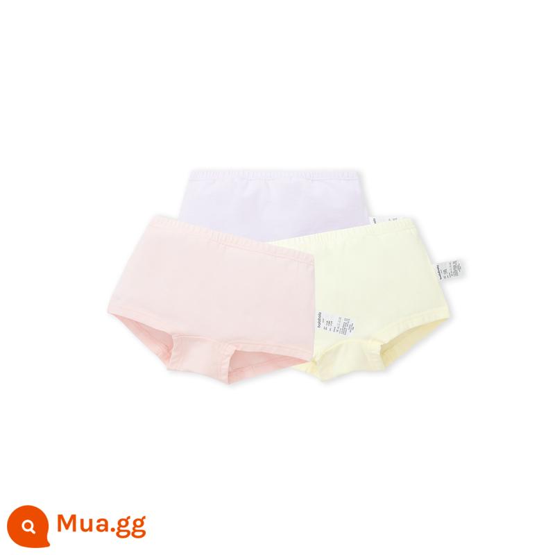 Barlabara Girl Panties trong quần lót của đứa trẻ lớn, quần tứ giác, quần short tứ giác của trẻ em, trẻ em không kẹp quần tam giác pp - Tông đỏ tím 00376 (Loại A, đáy quần kháng khuẩn, nhãn có thể xé bằng tay)