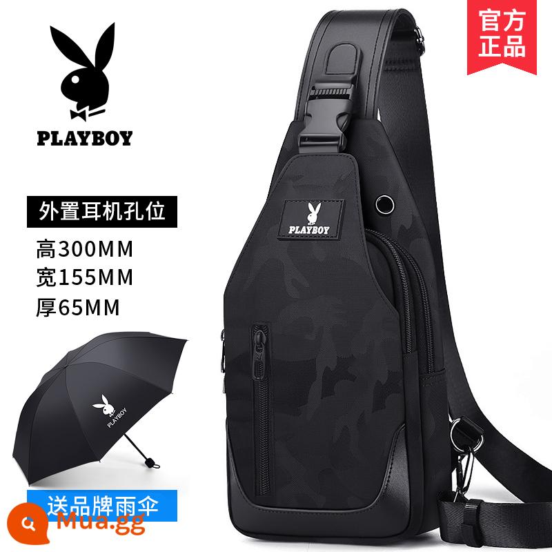 Playboy Nam Ba Lô Một Túi Đeo Vai Nhỏ Vải Ins Triều Thương Hiệu Vai Xéo Dung Tích Lớn Túi Đeo Chéo Ngực - 9007BC[Gửi ô]