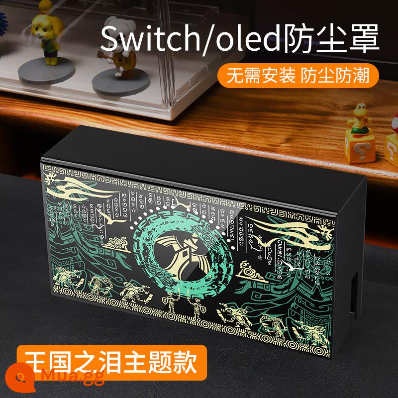 Công tắc che bụi dạ quang Nintendo switcholed máy chủ bảng điều khiển trò chơi hộp cơ sở ns bìa màn hình oled vỏ acrylic trong suốt vỏ bảo vệ hộp băng cassette túi lưu trữ hộp thẻ phụ kiện tản nhiệt - Phiên bản acrylic của chủ đề Tears of the Kingdom √Vỏ che bụi [Universal for Switch/Oled]