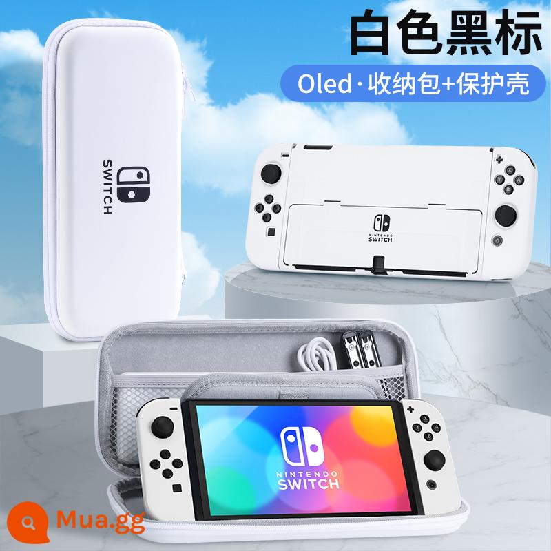 Túi lưu trữ Nintendo Switch có giá đỡ ns Vỏ bảo vệ dung lượng lớn Bảng điều khiển trò chơi switchol di động hộp vỏ cứng hộp oled hộp băng siwch vỏ tay cầm trọn bộ phụ kiện cầm tay - Hộp cứng đế Oled [nhãn đen trắng + hộp bảo vệ tương tự] đi kèm màng + nắp