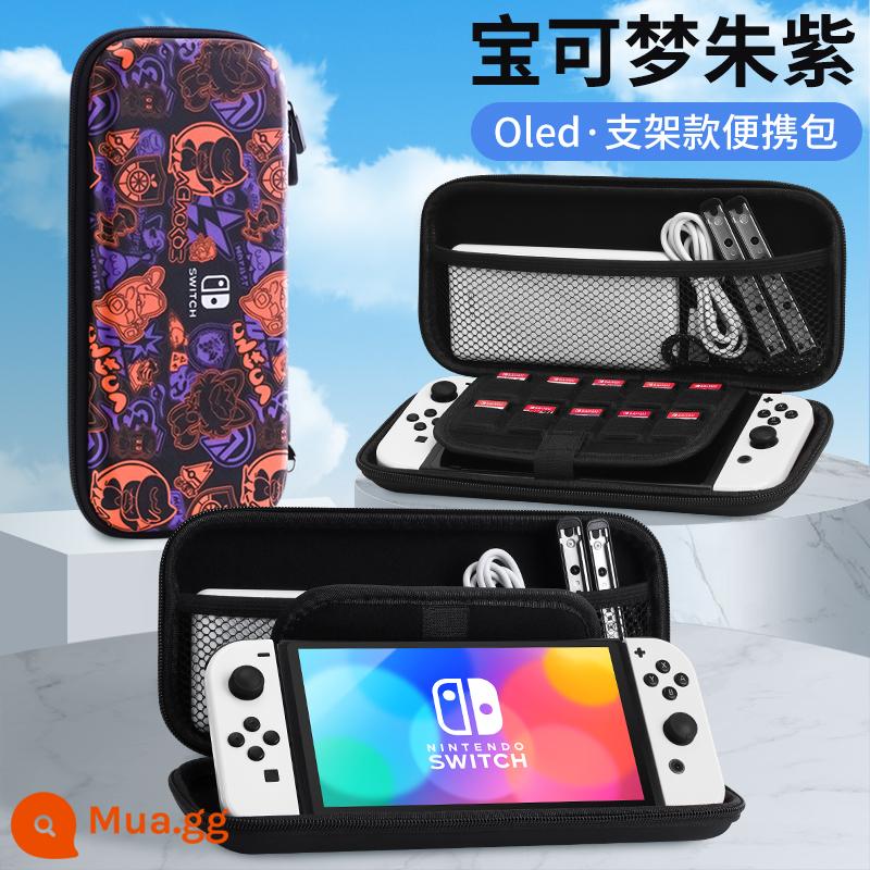 Túi lưu trữ Nintendo Switch có giá đỡ ns Vỏ bảo vệ dung lượng lớn Bảng điều khiển trò chơi switchol di động hộp vỏ cứng hộp oled hộp băng siwch vỏ tay cầm trọn bộ phụ kiện cầm tay - Hộp đựng cứng Oled [Pokémon Vermillion] đi kèm phim + nắp