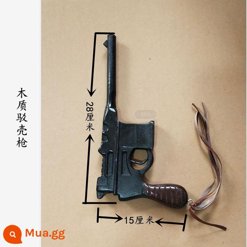 Kịch đạo cụ biểu diễn vỏ súng súng Mauser súng lục giai đoạn Hồng Quân Mới Đệ Tứ Quân nhựa vua tám hộp 54 khẩu súng lục - súng vỏ gỗ rắn