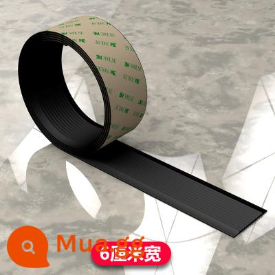 Bước tự dính dải chống trượt dải chống trượt cầu thang ngoài trời bước PVC chống thấm nước chống trượt miếng dán dốc dải áp suất - Giá keo băng rộng 6CM một màu đen mỗi mét