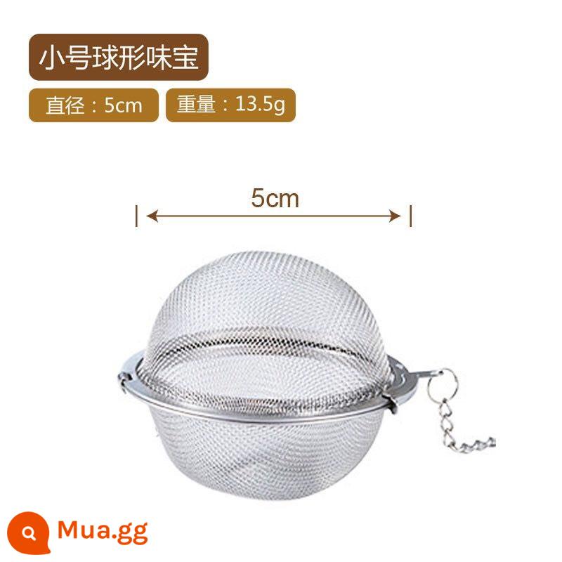 Gia vị mới túi bóng thép không gỉ 304 ướp gia vị bóng canh hầm hồi hộp đựng gia vị Weibao trà bóng - Viên gia vị nhỏ 304 [5 cm] [pha trà]