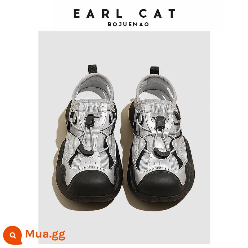 Giày da nhỏ Earl Cat Giày nữ Phúc lợi Chia tay Mẫu Giày Mary Jane Không trả lại hoặc trao đổi trừ khi có vấn đề nghiêm trọng về chất lượng - CY338 Bạc Trung Quốc cổ đại