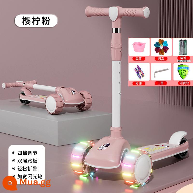 Xe Scooter cho bé 1-3—6-12 tuổi trở lên xe đạp trẻ em gấp mẫu bé trai và bé gái xe trượt trơn cho bé - Bột nâng cấp + bánh xe flash Hummer 50 cm trọn gói + bảo hành trọn đời. Mua gói đắt tiền và nhận lại