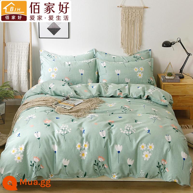 Vỏ chăn đơn cotton nguyên chất mảnh đơn 2 mét x 2.3 đôi vỏ chăn bông 1.5x2.0x1.8 chăn đơn mùa đông 220x240 - nở hoa như một giấc mơ