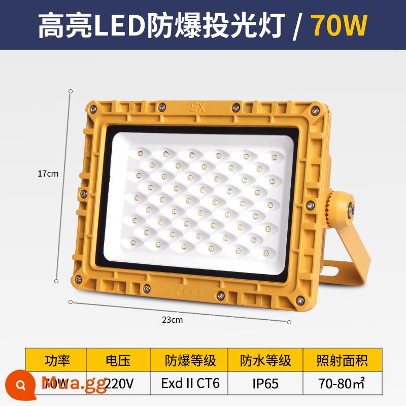 LED Vụ nổ -Proof Light Warehouse FLEXT - Hình vuông tiêu chuẩn quốc gia [độ sáng cao 70W] ảnh 70-80 mét vuông