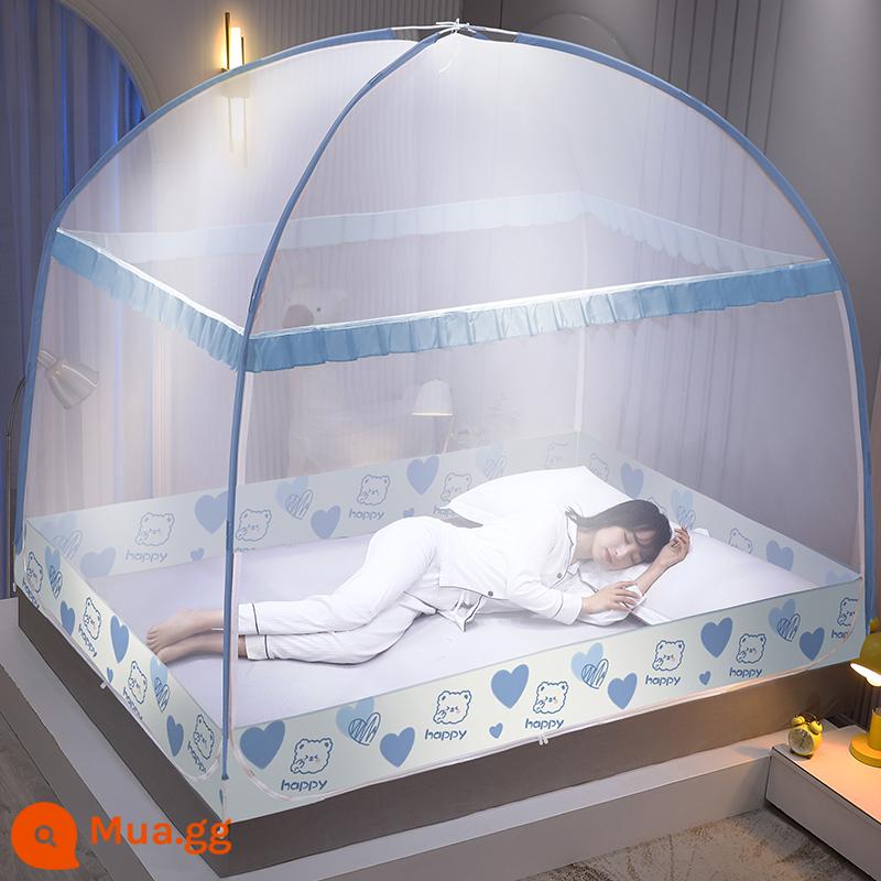 Màn chống muỗi yurt Mông Cổ phòng ngủ gia đình chống rơi miễn phí lắp đặt giường gạo trẻ em 2023 mới 2022 ký túc xá sinh viên năm cuối - Care Bears [Loại A không chứa formaldehyde·Được các mẹ khuyên dùng] Chống rơi toàn bộ đáy