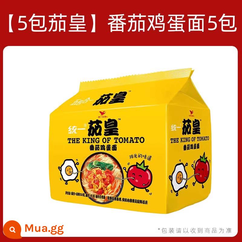 Súp thống nhất Mì ăn liền Daren Chua Chua Cay Nhật Bản Xương heo Ramen Súp Borsch Thực phẩm ăn liền 30 FCL - [5 gói Vua cà chua] Mì trứng cà chua*5 gói