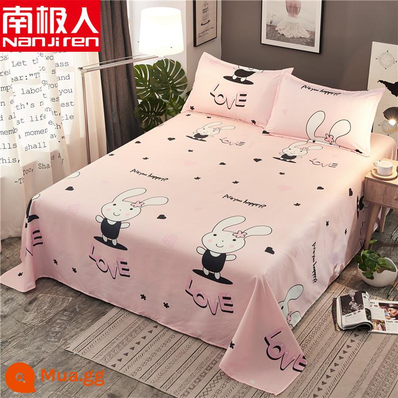 Người Nam Cực đã giặt ga trải giường cotton ký túc xá đơn sinh viên giường đôi 1,5m ký túc xá trẻ em ga chăn nam - Chúc vui vẻ