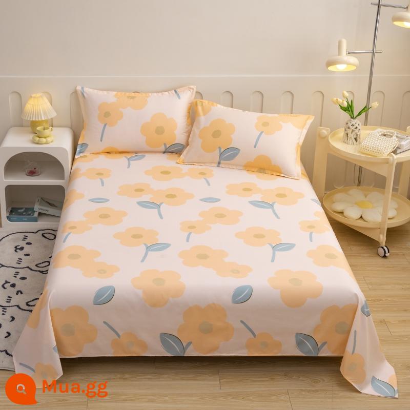 Người Nam Cực đã giặt ga trải giường cotton ký túc xá đơn sinh viên giường đôi 1,5m ký túc xá trẻ em ga chăn nam - Xuân Ấm Nắng-XL