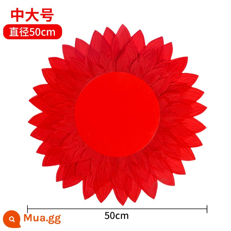 Bàn tay hoa hướng dương màu đỏ với hiệu suất khiêu vũ ngày quốc gia - Kiểu chữ 50cm [Ưu tiên sưu tầm và mua hàng]