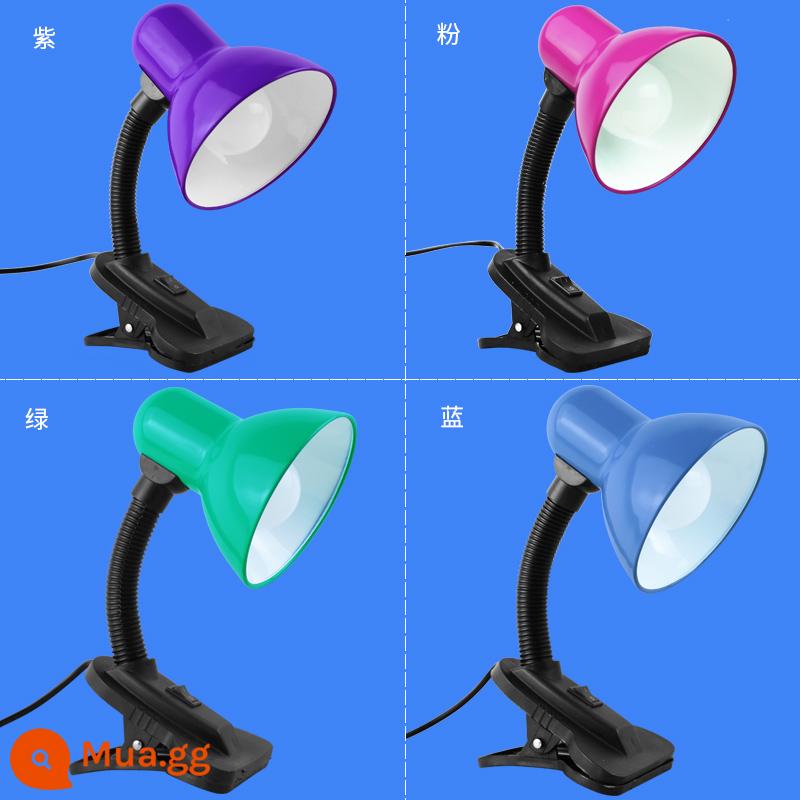 Bảo vệ mắt đèn bàn led bàn học loại kẹp nhỏ đèn đọc sách ký túc xá học sinh và trẻ em cắm đèn bàn văn phòng - Đèn bàn kẹp + đèn LED điều chỉnh độ sáng ba màu 5 watt không nhấp nháy