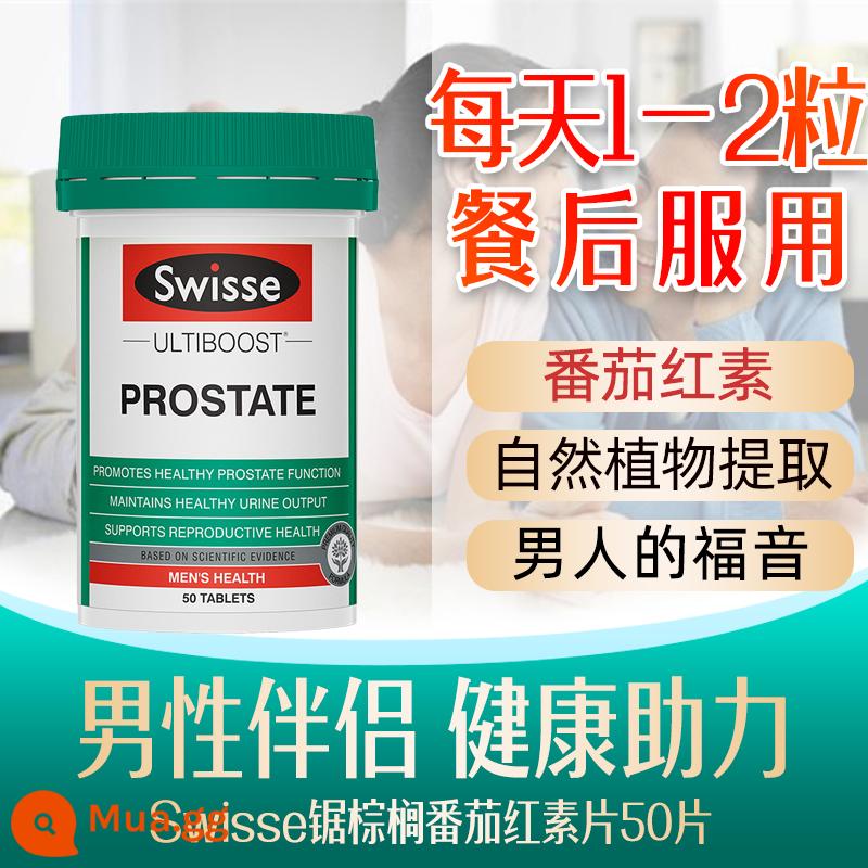 Kho ngoại quan Úc Swisse Lycopene Viên 50 Viên Nam Giới Trưởng Thành Trước Sức Khỏe Mang Thai Cưa Palmetto Viên - Màu xanh lá cây đậm