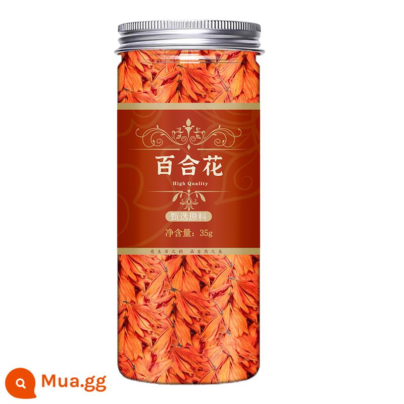 Lily Dry Tea chính thức Cửa hàng hàng đầu của Lan Châu người Châu Âu có thể sử dụng cháo trà Lily hoa Lily Trà 500G - 1 lon trà hoa huệ