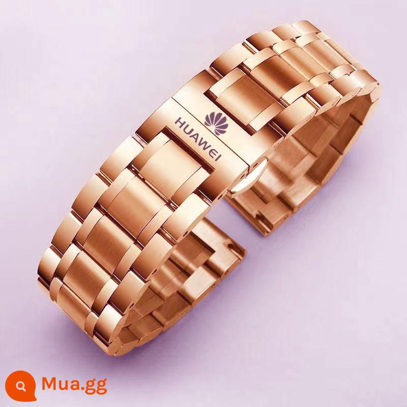 Dây đeo WATCH3 GT3/gt2pro chính hãng Huawei Vòng đeo tay bằng thép không gỉ GT4 watch4pro nam và nữ - Phong cách chung nổi tiếng-tất cả đều là vàng hồng