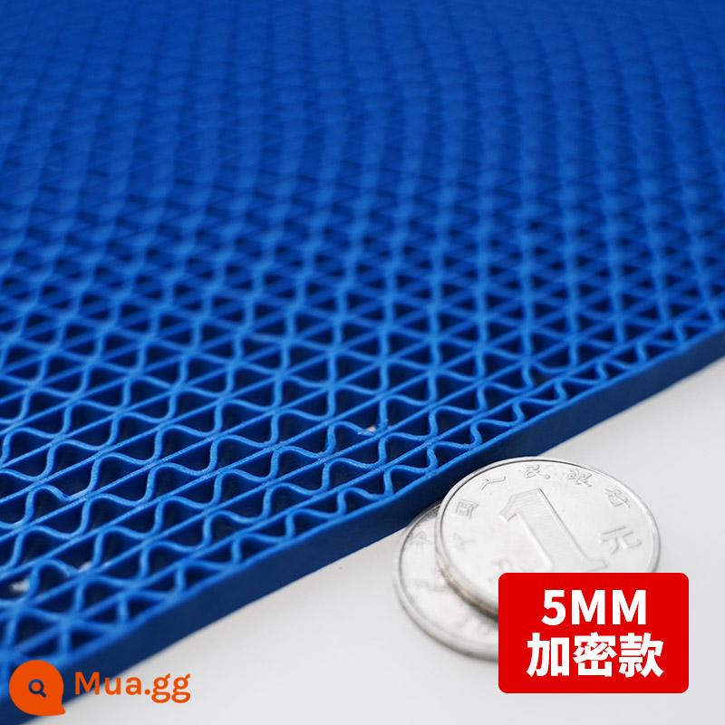 Phòng tắm chống pad pvc nhựa không thấm nước phòng trang điểm thảm nhà bếp hốc hốc pad - Màu xanh lam [Mã hóa 5.0mm]