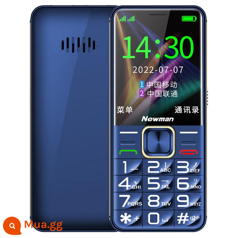 [Cửa hàng Flagship chính thức] Newman T50 Full Netcom 4G Điện thoại di động thẳng Viễn thông Điện thoại dành cho người già Điện thoại di động dành cho người già Phông chữ to Sinh viên Nam Nữ Kinh doanh Chế độ chờ siêu lâu Nút lớn không thông minh - màu xanh da trời