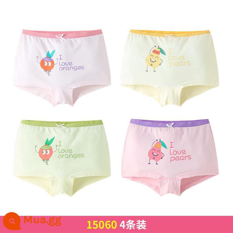 Quần lót trẻ em Inblen bé gái boxer bé gái modal cotton tam giác bé trung và lớn quần đùi boxer trẻ em - 15060