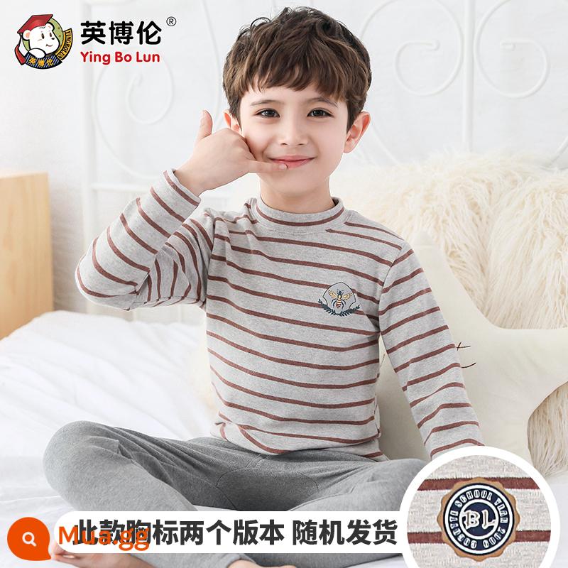 Inblen Bé Trai Hot Quần Áo Thục Nhung Cotton Nguyên Chất Quần Lót Trẻ Em Vệ Sinh Quần Dày Cổ Giữa Bé Trai Áo Len Cotton - quán cà phê 30373