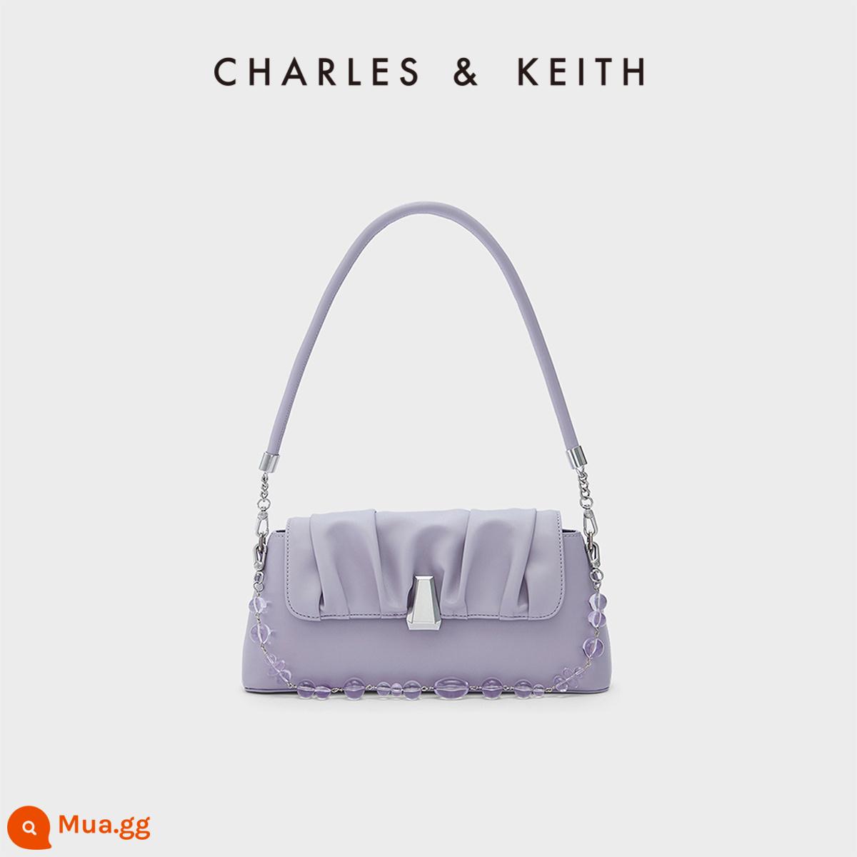 [Cửa hàng túi độc] CHARLES&KEITH thật ngọt ngào CK2-20671244 Túi xách nữ xách tay một vai - Màu tím nhạt của hoa cà