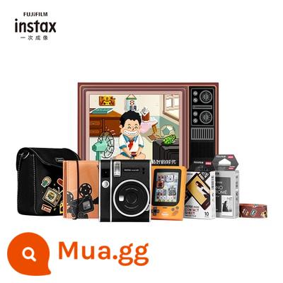 Gói máy ảnh Fujifilm Fuji mini90 với giấy ảnh Polaroid khi chụp ảnh cổ điển instax - phiên bản hộp quà phổ biến mini40 I chứa 20 tờ giấy ảnh