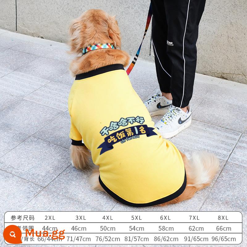 Golden Retriever quần áo chó lớn thu đông Samoyed Labrador chó vừa và lớn thú cưng áo len hồng mùa đông - (Thêm nhung vào mùa đông) Chó lớn màu vàng tươi phiên bản đầy đủ Vị trí ăn uống đầu tiên