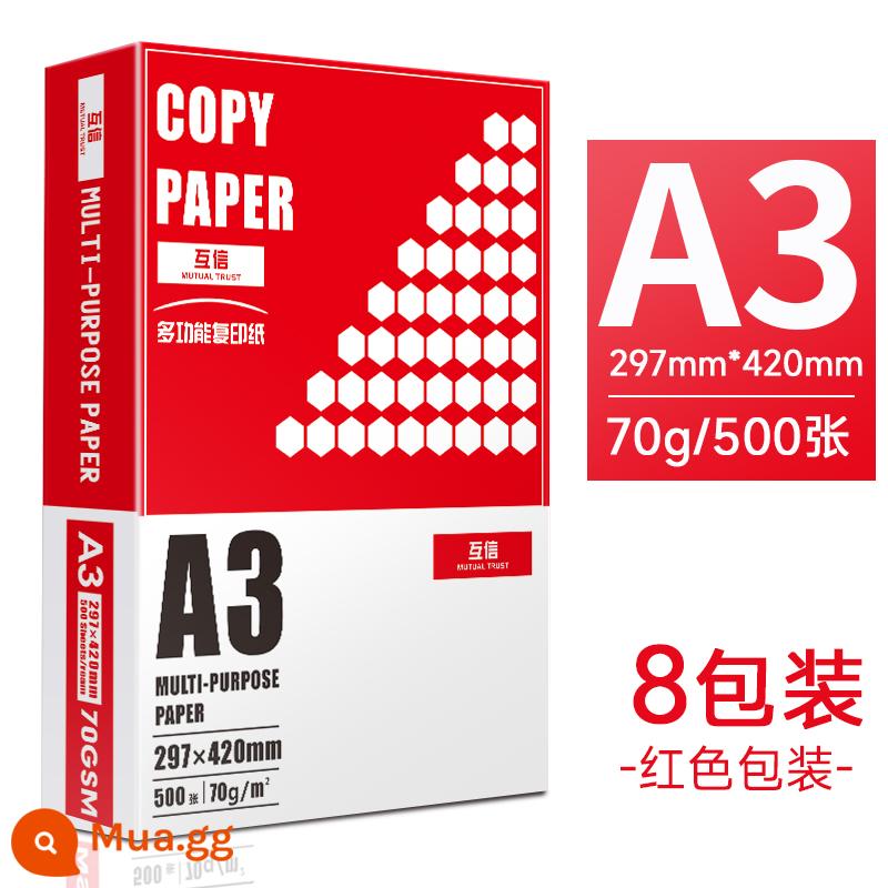 [10 Gói] Giấy Photocopy Mutual Trust A4 Giấy Photocopy 70g Nguyên Hộp Bán Buôn Miễn Phí Vận Chuyển 10 Gói Đồ Dùng Văn Phòng Giấy nháp cho Học Sinh Giấy Trắng để Vẽ Một Hộp Giấy A4 70g Giấy A3 80g Số Lượng Đầy Đủ - [Gói 8 phong cách doanh nhân] 70g giấy A3, tổng cộng 4000 tờ