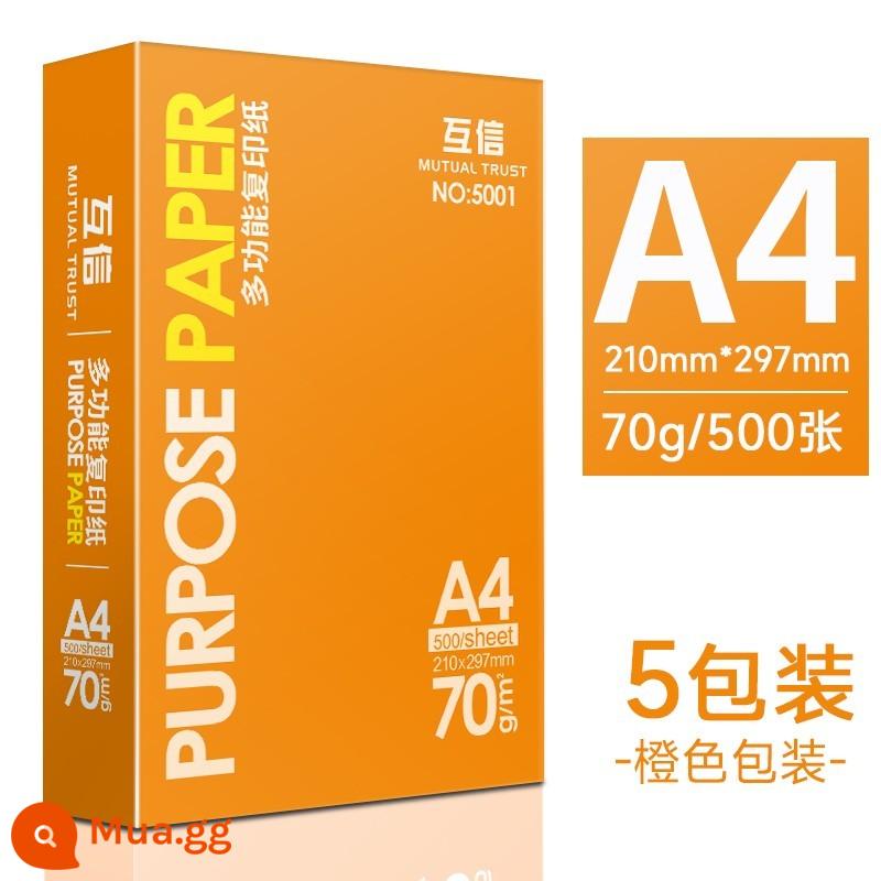 [10 Gói] Giấy Photocopy Mutual Trust A4 Giấy Photocopy 70g Nguyên Hộp Bán Buôn Miễn Phí Vận Chuyển 10 Gói Đồ Dùng Văn Phòng Giấy nháp cho Học Sinh Giấy Trắng để Vẽ Một Hộp Giấy A4 70g Giấy A3 80g Số Lượng Đầy Đủ - [Gói 5 kiểu hàng ngày] Giấy A4 70g, tổng cộng 2500 tờ