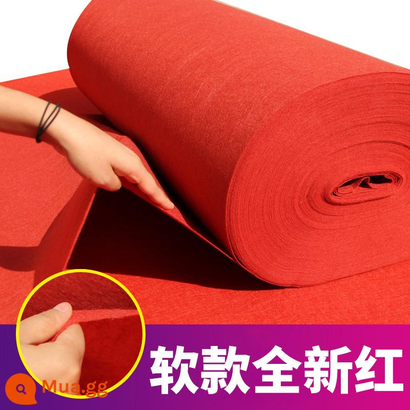 Lễ cưới một lần -Lễ cưới dày lên và Anti -slip Chào mừng bạn đến khu vực rộng lớn của cửa hàng Wedding Dài -Cửa hàng đầy đủ đầy đủ - Màu đỏ tươi mềm (dành cho đám cưới) khoảng 3 ngày