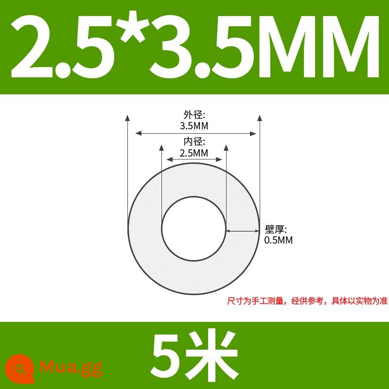 Ống Teflon PFA FEP F46 4/6/8/10 Ống PTFE trong suốt Ống Teflon PTFE - 2,5 * 3,5mm (giá 5 mét)