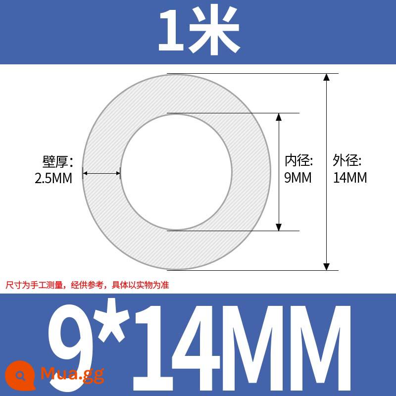 Ống Silicone Ống Cao Su Silicone Không Mùi Thực Phẩm Cấp Ống Nước Hộ Gia Đình Chịu Nhiệt Độ Cao Đàn Hồi Trong Suốt Vòi - 9*14 (giá mỗi mét)