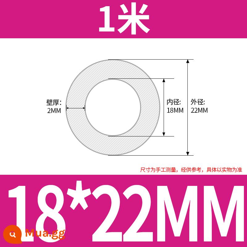 Vòi silicone vòi ống cao su chịu nhiệt độ cao cao su silicone ống nước 2/3/4/5/6/8/10/12/16/19mm - 18*22 (giá 1 mét