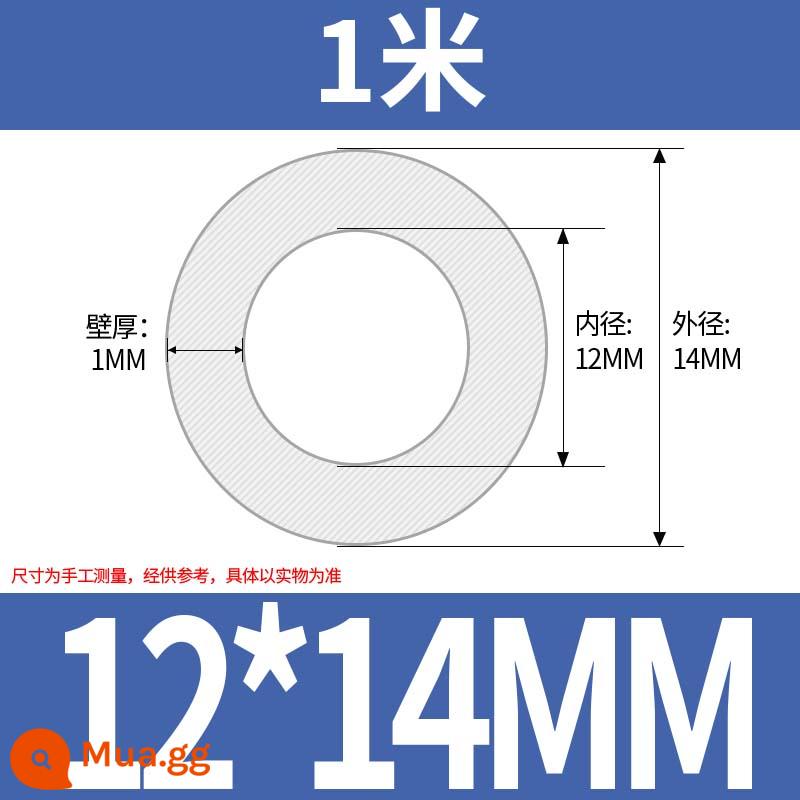 Ống Silicone Ống Cao Su Silicone Không Mùi Thực Phẩm Cấp Ống Nước Hộ Gia Đình Chịu Nhiệt Độ Cao Đàn Hồi Trong Suốt Vòi - 12*14 (giá 1 mét)