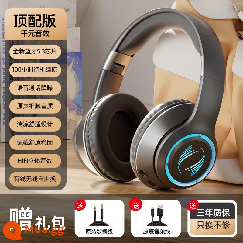 Tai nghe không dây Bluetooth E-Sport Tai nghe không dây Giảm tiếng ồn và cách âm để chơi game và chạy Tuổi thọ pin siêu dài Thích hợp cho Apple và Sony - Fengyun Edition Honor Black [Mũ tai nhỏ phù hợp với tai nhỏ] (chip Bluetooth 5.2 ☆ pin 400 mAh ☆ Hiệu ứng ánh sáng mát mẻ đầy màu sắc - có thể chuyển đổi)