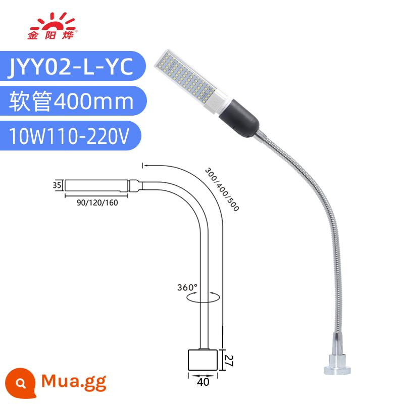 Đèn LED máy đèn đèn làm việc đèn từ tính mạnh ghế sắt đèn ghế cố định nhà máy công nghiệp đèn chiếu sáng đa năng đèn bàn đèn - Trụ ghế nam châm hình tròn dài 400mm chứa 50 đèn LED 10W