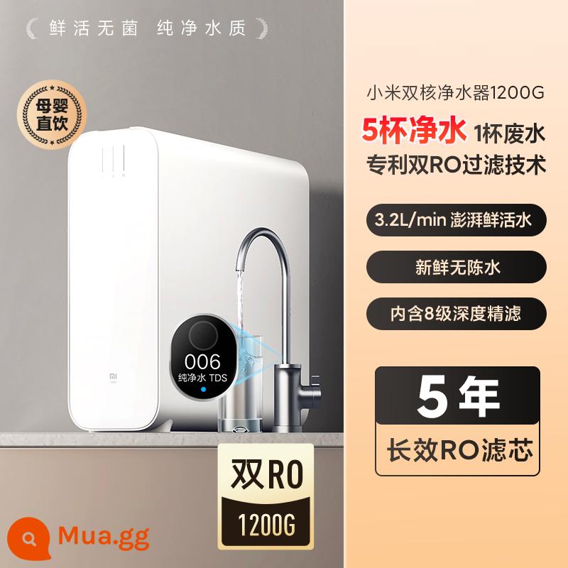 Máy lọc nước lõi kép Xiaomi 1200G máy uống trực tiếp nhà bếp RO thẩm thấu ngược máy lọc nước máy lọc nước mẹ và bé - độc lập