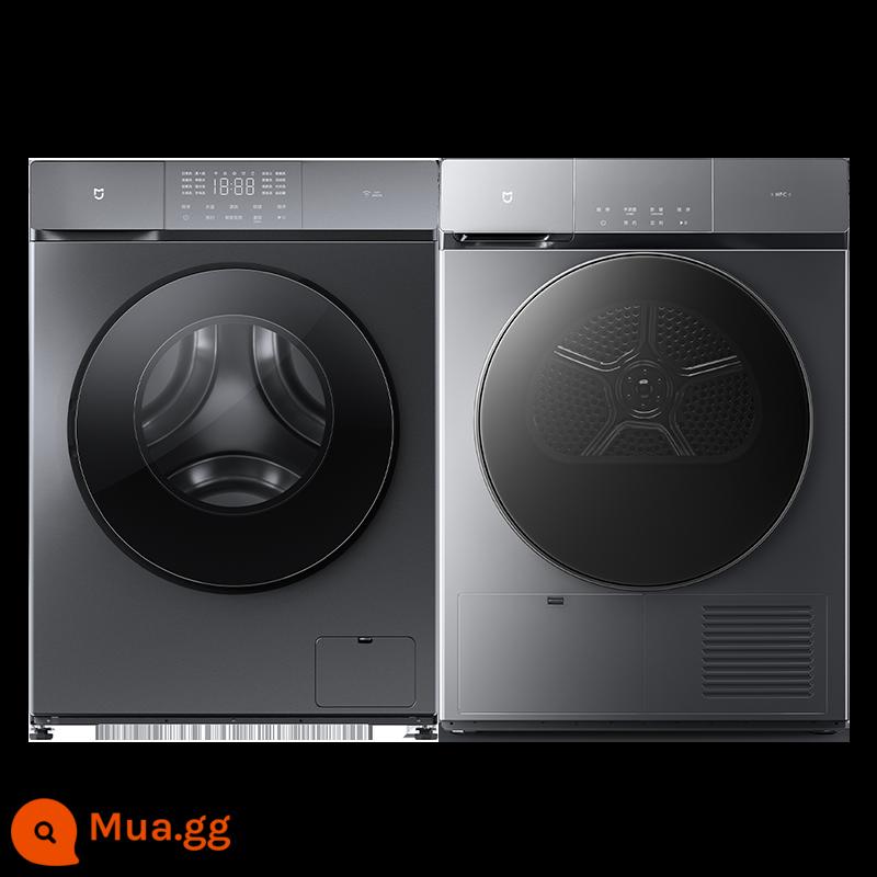 Bộ giặt và sấy Xiaomi Mijia 10kg Máy giặt trống hoàn toàn tự động kết hợp máy sấy bơm nhiệt - Màu xám Titan