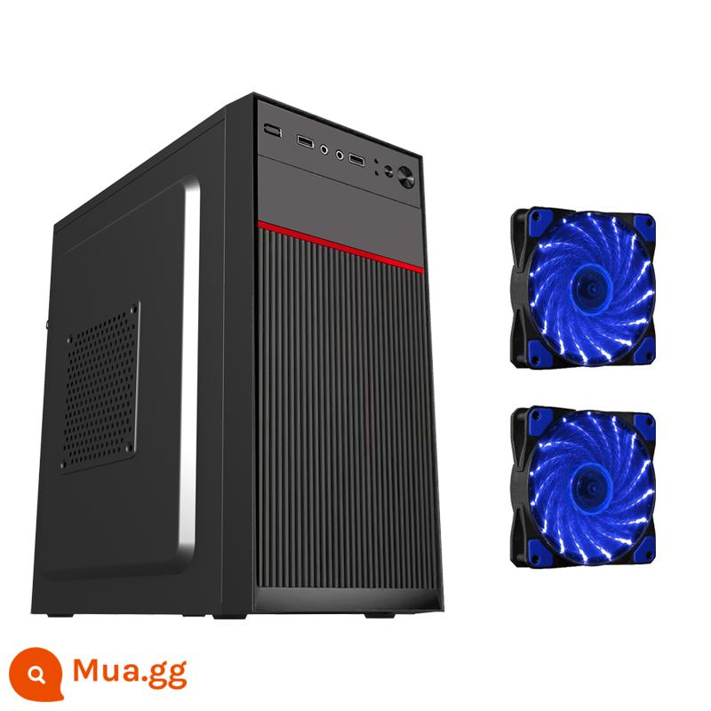 matx lắp ráp máy tính để bàn máy tính mini mini atx máy chủ nhỏ khung cung cấp điện thiết lập tự làm văn phòng kinh doanh máy chủ vỏ - Cơ hội 003+2 Quạt 15 màu xanh nhạt